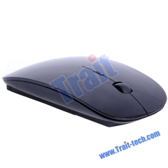 Ultra Slim 2.4G Wireless Optical Mouse Mice(Black)