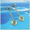 18k gold plated earring 1220076