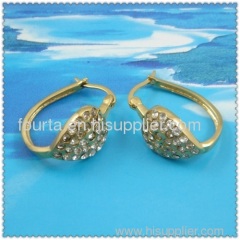 Gold earring 1220103