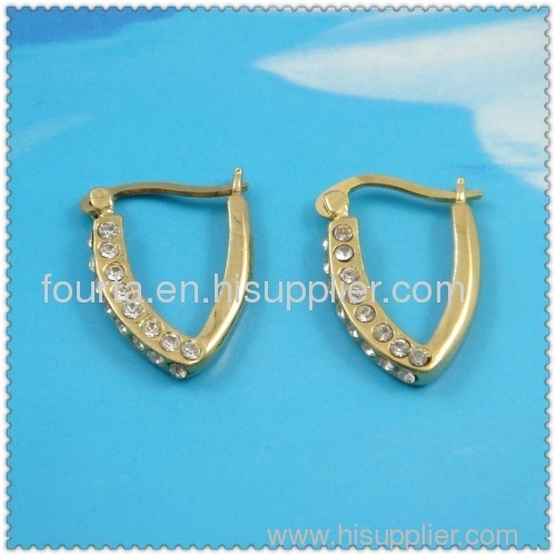 africa design 18k gold plated earring