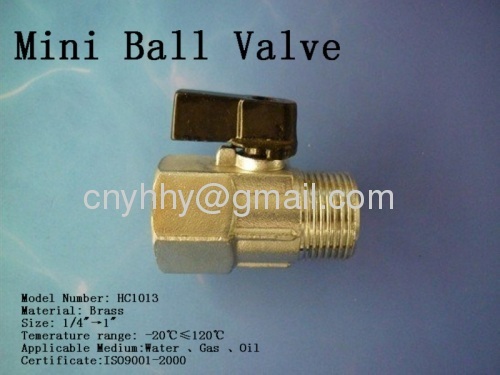 Brass water ball valve