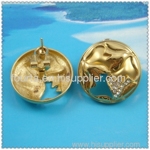 simple 18k gold plated earring