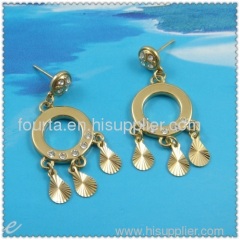 fashion 18k gold plated earring FJ
