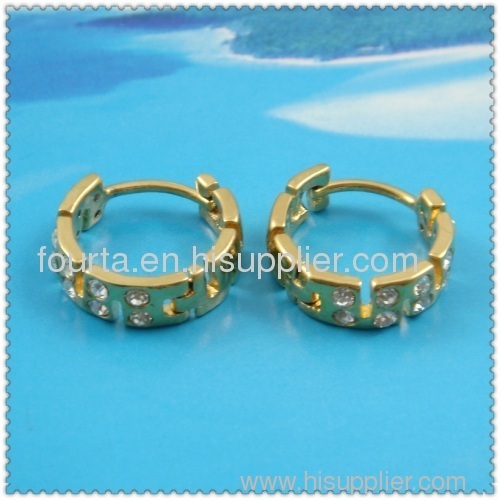 elegant 18k gold plated earring