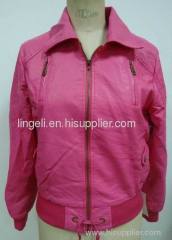 Women PU Leather Jacket HY0015