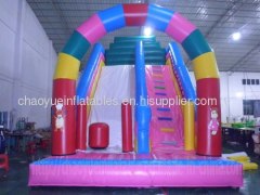 Rainbow Inflatable Slide