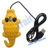 Cool Crocodile Shape Optical Mouse with USB for PC Laptop Gift(Yellow)