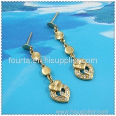 FJ fashion 18k gold plated earring IGP