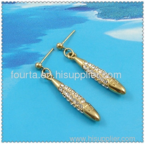 fashion 18k gold plated earring