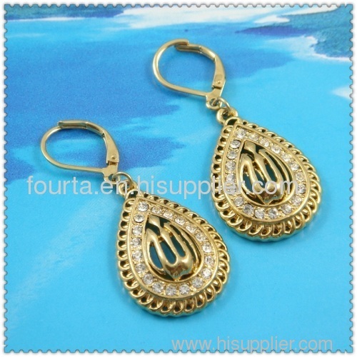 fashion gold plated earring 1220687