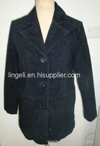 Women Pig Suede Coat HS2041