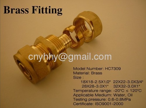 Brass union pipe fittings