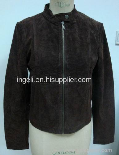 Women Pig Suede Jacket HS2038