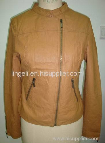 Women Pig Leather Jacket HS2037