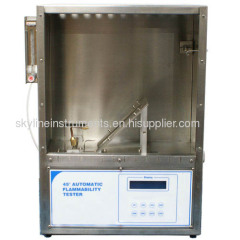 45 degree flammability tester