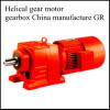 Helical gear motor