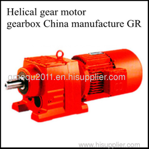 Helical gear motor