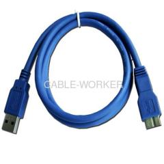 high speed USB3.0 A TYPE MALE TO MICRO USB3.0 TYPE MALE CABLE