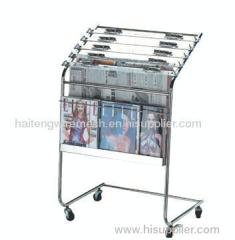 newspaper and magazine display rack