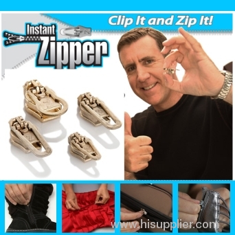 Instant zippers