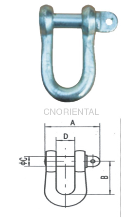 High tensile D shackles Dee shackles