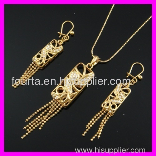 hot 18k gold plated set