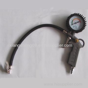 aluminum tire inflating gun with tire gauge