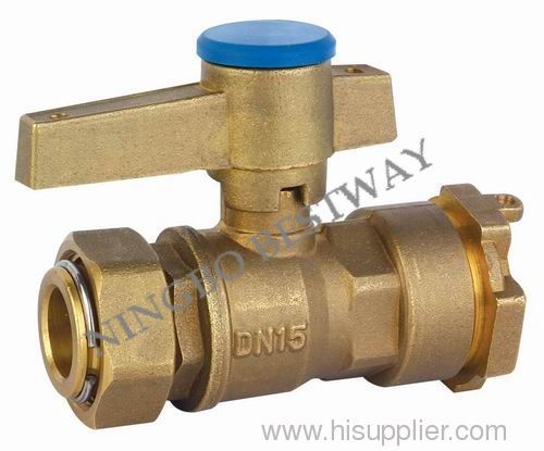 Brass forged lockable ball valve