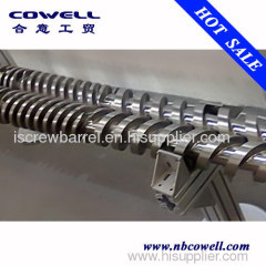 Parallel twin screw and barrel
