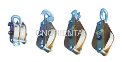 heavy duty aluminum alloy MC nylon service snatch block single/ two/ three/ four sheave pulley