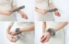 the rabbit fur slap on cuffs