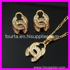 2012 fashion 18k gold plated set