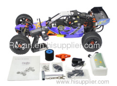 Displacement Baja RC Buggy 26cc wasteland tire with LED radio