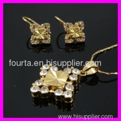 18k zircon jewelry set