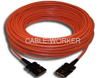 Fiber optic DVI extender cable