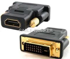 HDMI Female to DVI-D Male Adapter - HDMI and HDCP Certified
