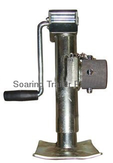 7000lbs.capacity,10" travel-Pipe Mount Round Tube Swivel-Sidewind- zinc plated