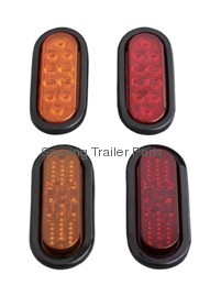 6"Oval LED Tail Light, STOP/TURN/TAIL