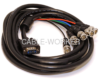 HD15 to 5 BNC cables