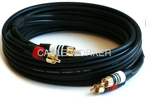 dual RCA stereo audio cable