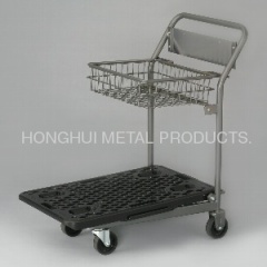 steel supermarket platform cart