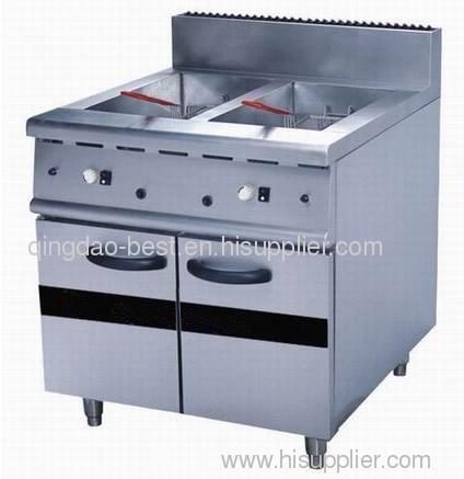 Triplex and griddle electric fry oven