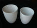 Porcelain crucible glazed with high wall and low wall