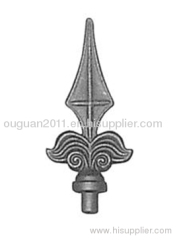 wrought iron and cast iron spear tops