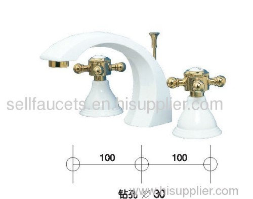 waterfall sink faucet white clour