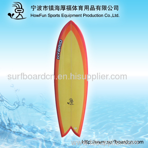surfboard with 3d construction