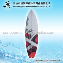 PU surfboard+logo+fiber+fin set up fcs or future