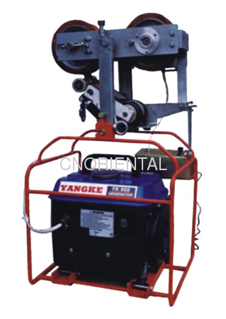 self running traction machine for aerial conductor replacing and OPGW stringing