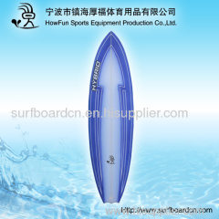 PU surfboard+logo+fiber+fin set up fcs or future