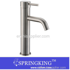 Silvery Stainless Steel Basin Tap